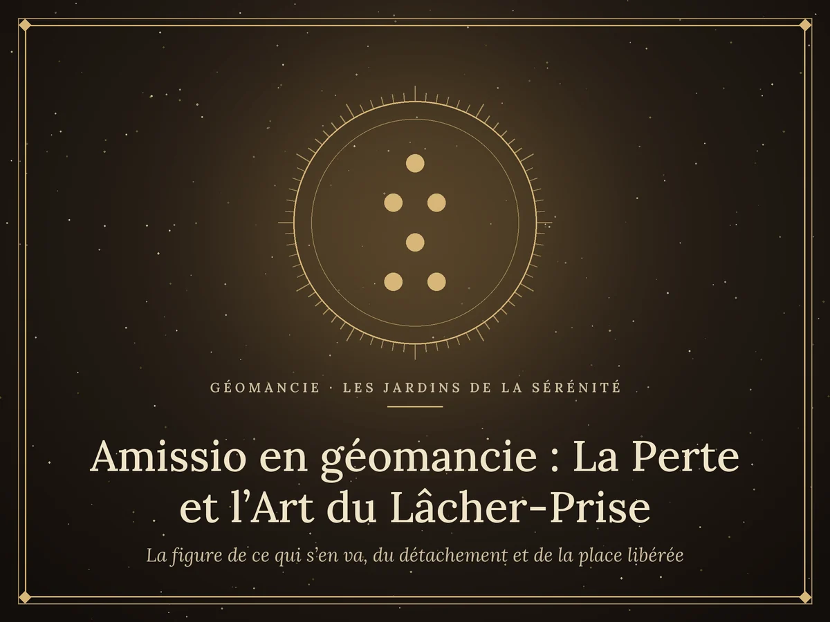 Amissio en géomancie : La Perte et l'Art du Lâcher-Prise
