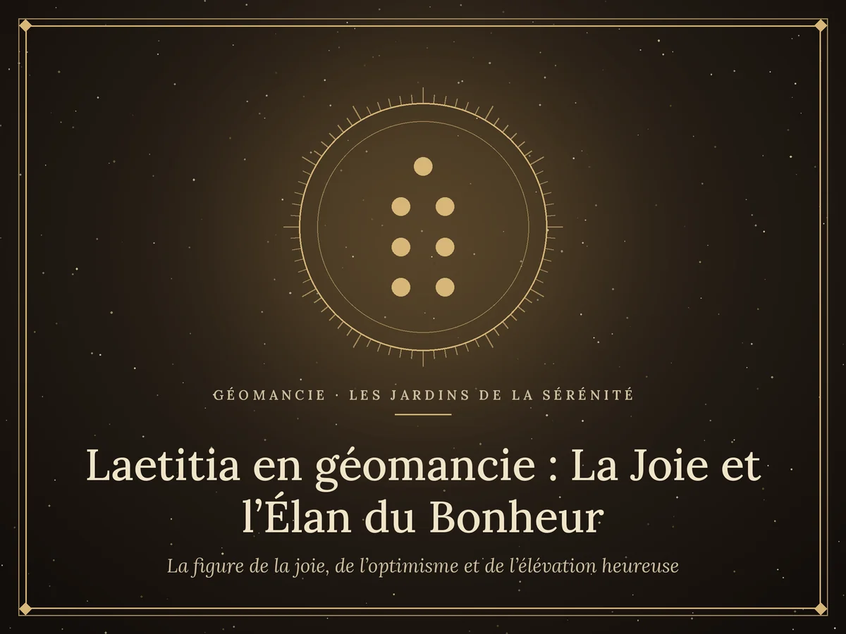 Laetitia en géomancie : La Joie et l'Élan du Bonheur