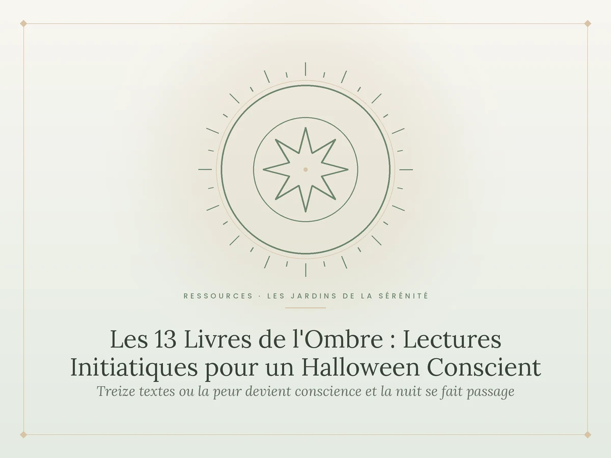 Les 13 Livres de l'Ombre : Lectures Initiatiques pour un Halloween Conscient