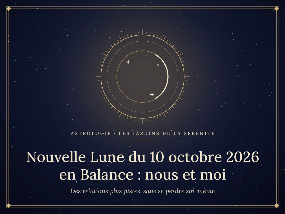 Nouvelle Lune du 10 octobre 2026 en Balance
