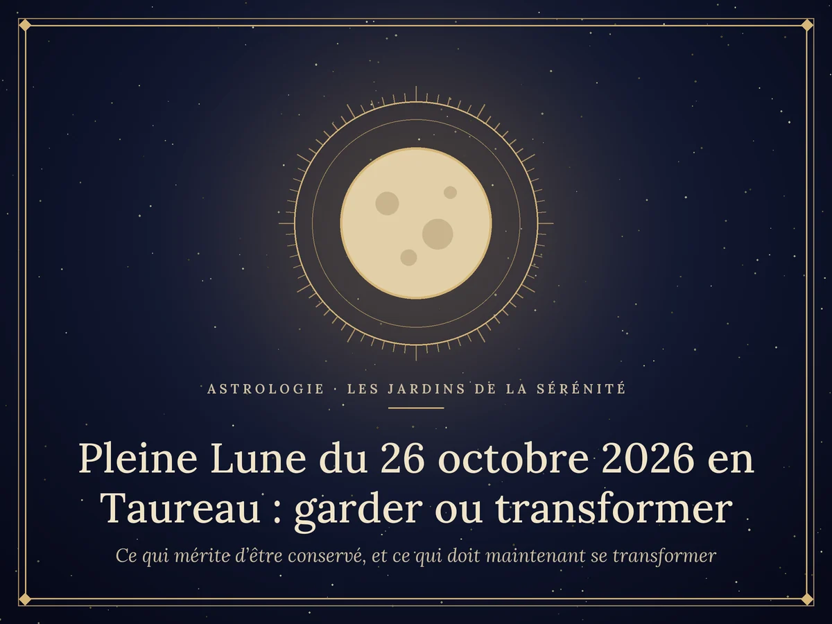 Pleine Lune du 26 octobre 2026 en Taureau