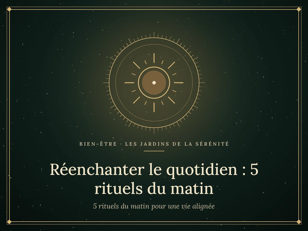 rituels du matin