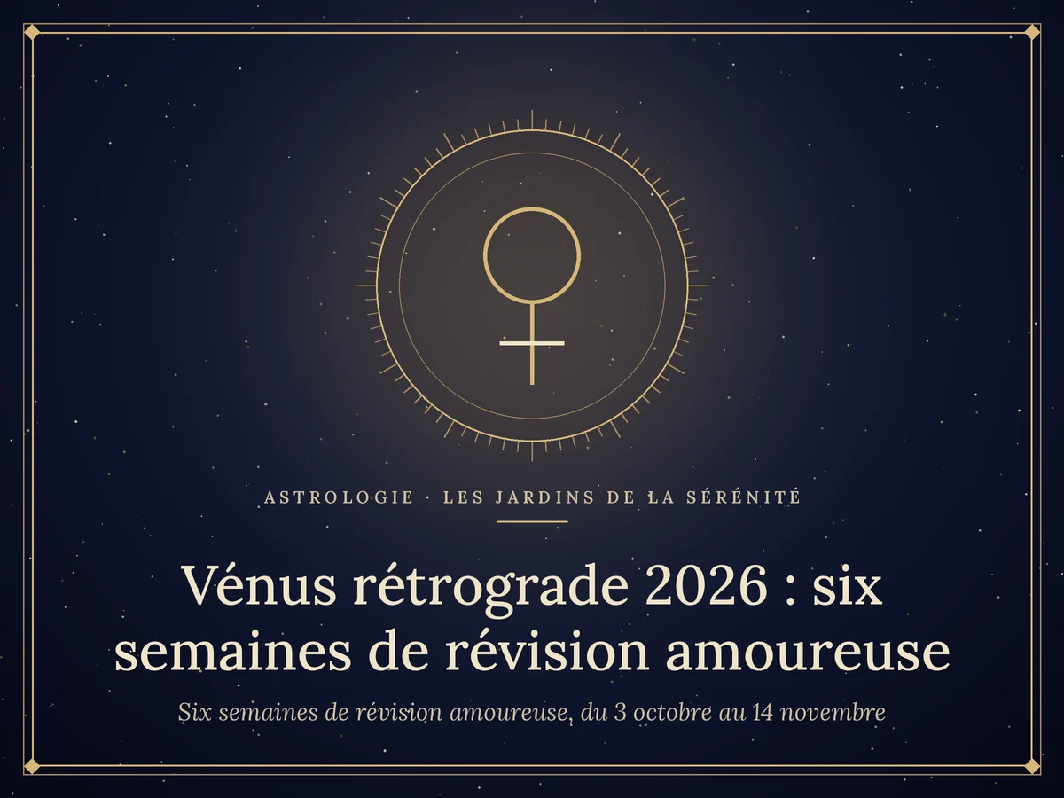 Vénus rétrograde 2026, du Scorpion à la Balance